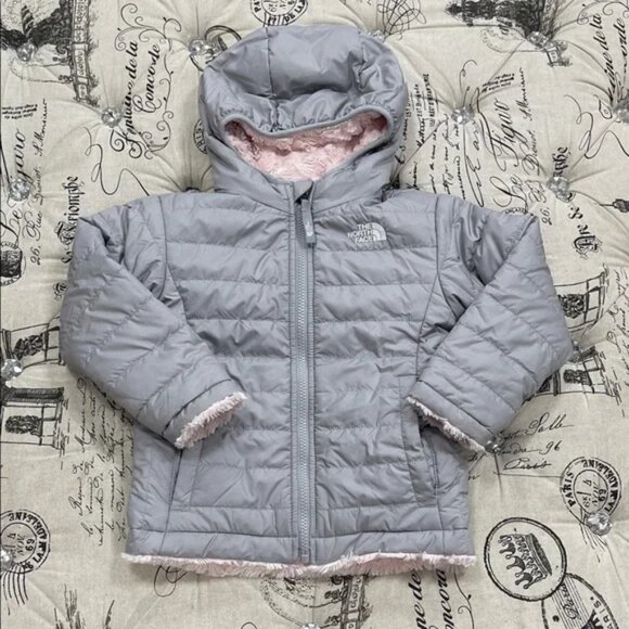 The North Face Girls Mossbud Swirl Reversible Jacket - Picture 2 of 13